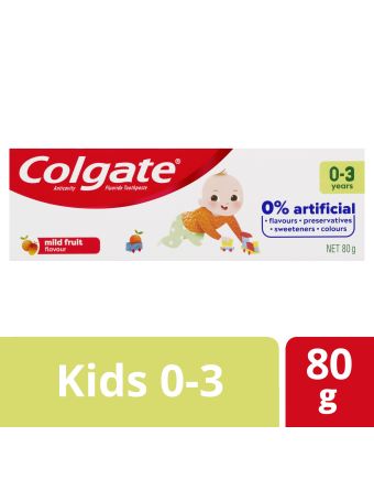Colgate Kids Toothpaste 0-3 Years Mild Fruit 80g