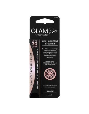 Glam by Manicare Pro 3 in 1 Adhesive Eyeliner