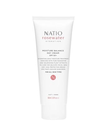 Natio Rosewater Hydration Moisture Balance Day Cream SPF50+ 90ml