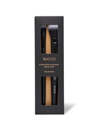 Natio Eyeshadow and Blusher Brush Duo