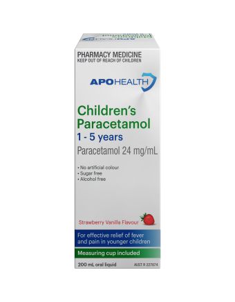 ApoHealth Paracetamol 1 Year - 5 Years 200mL