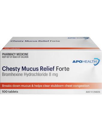 ApoHealth Chesty Mucus Relief Forte 100 Tablets