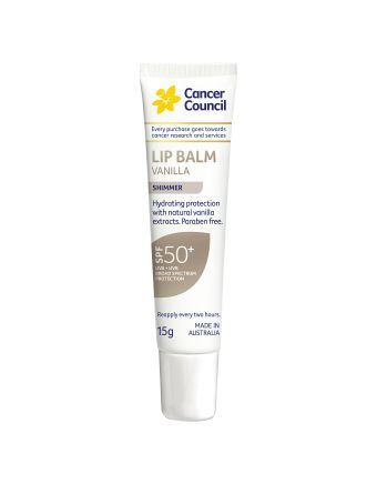 Cancer Council Vanilla Lip Balm SPF50+ 15g
