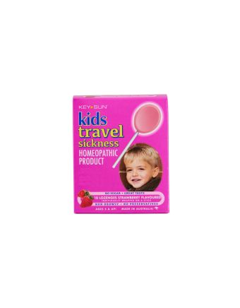 Kids Travel Sickness Strawberry Lozenges 10 Pack