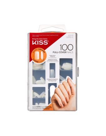 Kiss 100 Nails Short Square Artificial Nails Kit