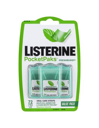 Listerine PocketPaks Freshburst 72 Strips