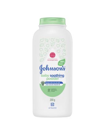 Johnson's Baby Pure Cornstarch Aloe & Vit E Soothing Baby Powder 200g