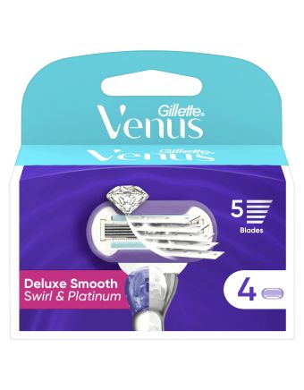 Gillette Venus Deluxe Smooth Swirl Blade Refills 4 Pack