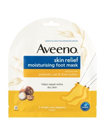 Aveeno Skin Relief Moisturising Foot Mask 1 Pair