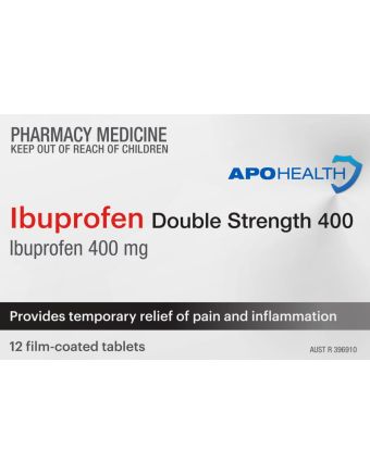 ApoHealth Ibuprofen Double Strength 400mg 12 Tablets