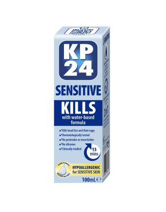 KP24 Sensitive Head Lice Solution + Comb 100ml