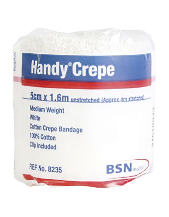Handy Crepe Medium White 5cm x 1.6m