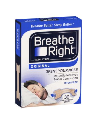 Breathe Right Nasal Strips Tan Regular 30 Strips