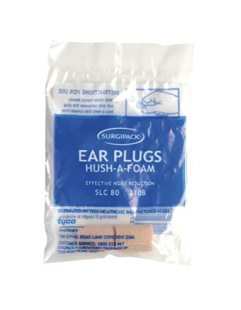 SurgiPack Hush-A-Foam Foam Ear Plugs 1 Pair