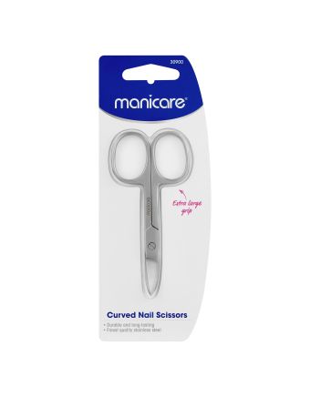 Manicare Nail Scissors Curved Extra Large Grip