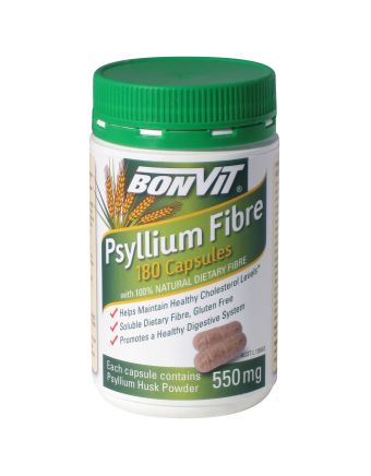 Bonvit Psyllium Fibre 550mg 180 Capsules
