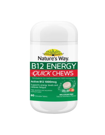Nature's Way B12 Energy Quick Chews 60 Chewable Tablets