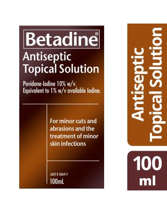 Betadine Antiseptic Topical Solution Liquid 100ml