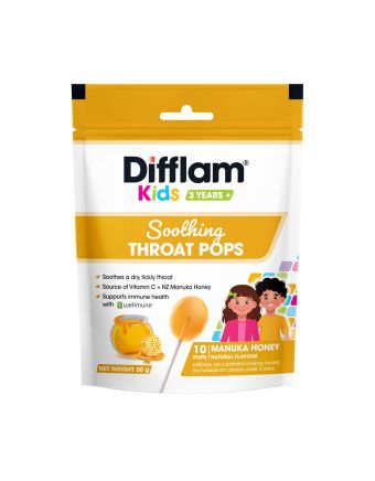 Difflam Kids Soothing Throat Pops Manuka Honey 10 Pack