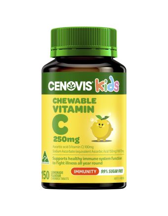 Cenovis Kids Vitamin C 250mg Lemonade 150 Chewable Tablets