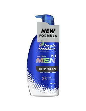 Head & Shoulders Ultra Men 2In1 Deep Clean Shampoo & Conditioner 550ml