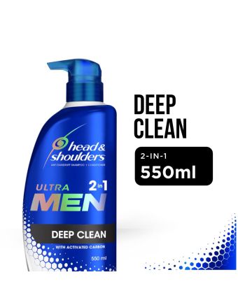Head & Shoulders Ultra Men 2In1 Deep Clean Shampoo & Conditioner 550ml