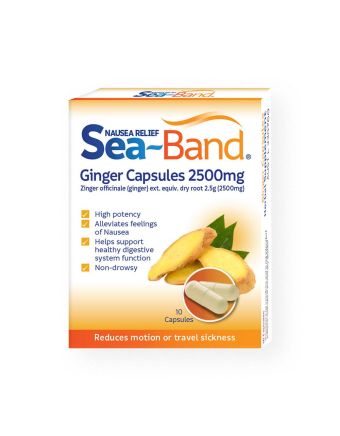 Sea Band Ginger 250mg 10 Capsules