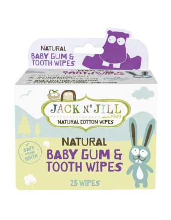 Jack N' Jill Baby Gum & Tooth Wipes 25 Pack