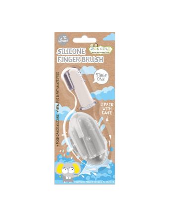 Jack N' Jill Silicone Finger Brush 2 Pack Stage 1