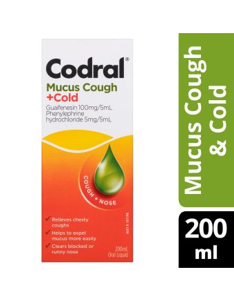 Codral Mucus Cough + Cold Oral Liquid 200ml