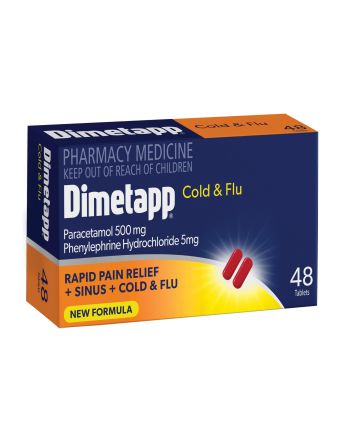 Dimetapp Cold & Flu PE 48 Tablets