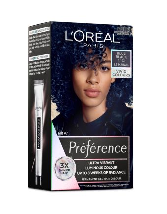 L'Oreal Preference Vivids Permanent Hair Colour 1.102 Blue Black