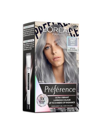 L'Oreal Preference Vivids Permanent Hair Colour 10.112 Silver Grey