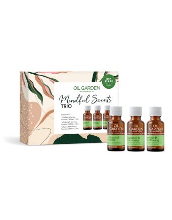 Oil Garden Mindful Scents Trio Pack (Refresh & Renew, Balance & Harmony & Peace & Wellbeing) X3 12mL