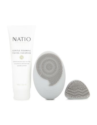 Natio Sonic Facial Brush Cleansing Set