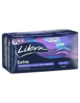Libra Pad Extra Goodnight Long Wide Wing 6X6