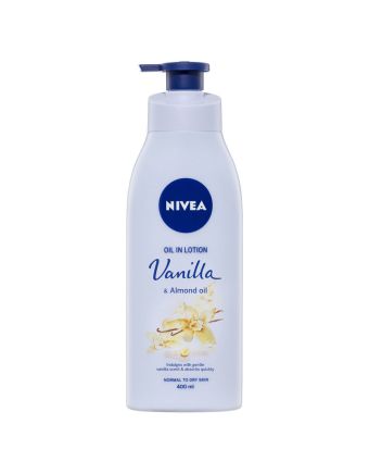 Nivea Body Oil Lotion Vanilla Almond 400mL