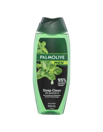 Palmolive Men Deep Clean Body Wash With Spearmint Oil pH Balanced 500mL