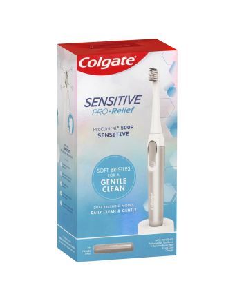 Colgate Pro Clinical 500R Sensitive Electric Rechargable Toothbrush 1 Pack