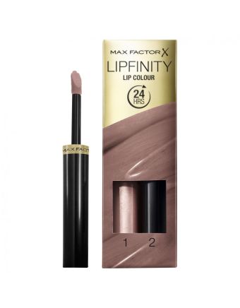 Max Factor Lipfinity Lip Colour, 2-step Long Lasting Lipstick, Indulgent 4.2ml