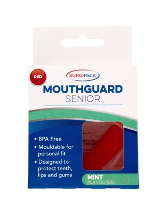 SurgiPack Senior Mouthguard Red