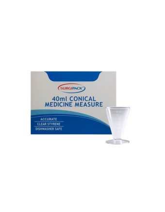 SurgiPack Conical Medicine Measure 40ml