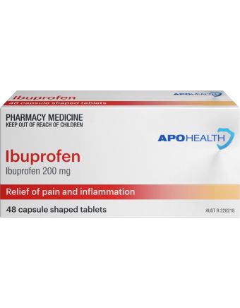 ApoHealth Ibuprofen 200mg 48 Tablets 