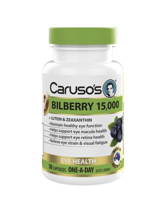 Caruso's Natural Health Bilberry 50 Capsules