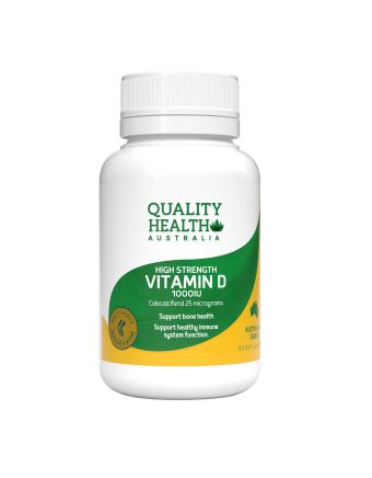 Quality Health Vitamin D 1000IU 60 Capsules 
