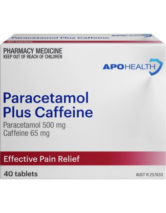 Apohealth Paracetamol Plus Caffeine 40 Tablets