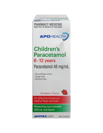 ApoHealth Paracetamol 6 Years - 12 Years 200mL