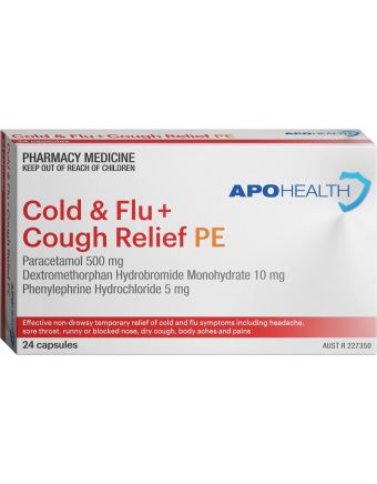 ApoHealth Cold & Flu + Cough Day & Night 24 Capsules