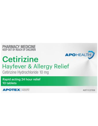 ApoHealth Cetirizine HCL 10mg 10 Tablets 