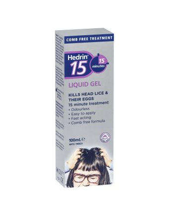Hedrin 15 Liquid Gel Lice Treatment 100mL